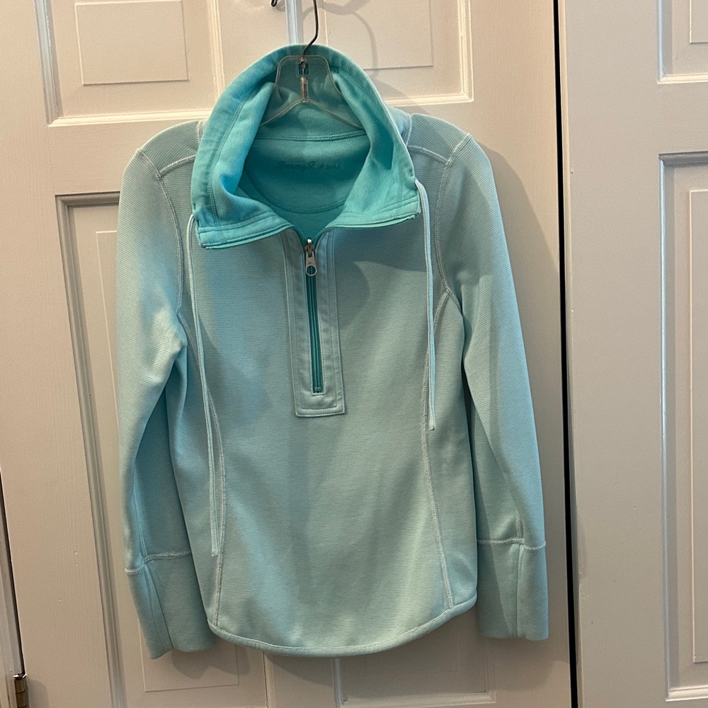 Tommy Bahama Kids Light Blue Quarter-Zip Sweatshirt